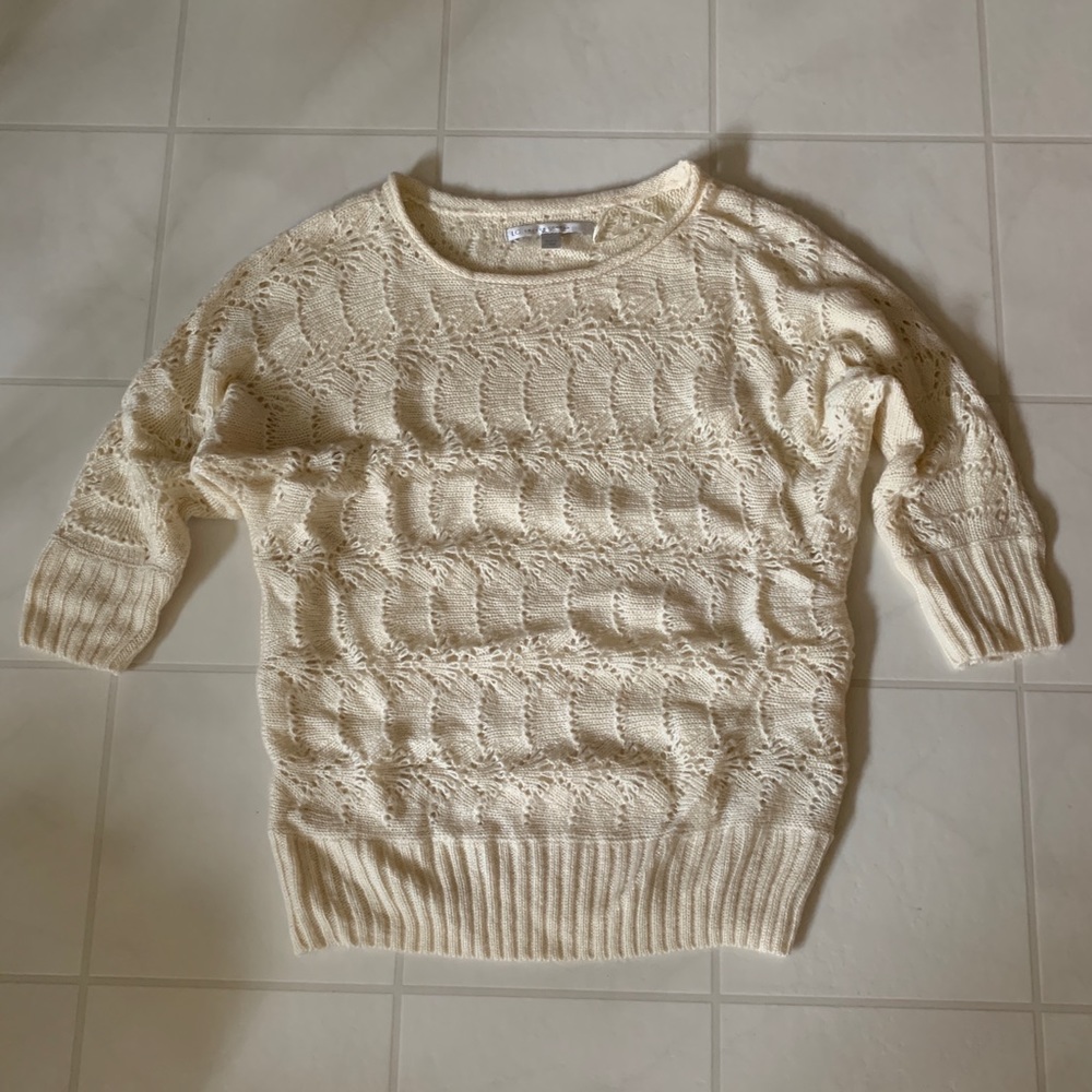 Lauren Conrad Cream Sweater